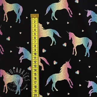 Jersey Unicorns parade black digital print