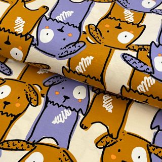 Pletenina Funny dogs ecru