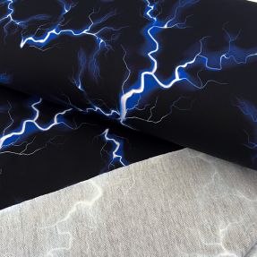 Prevešanka Lightning black digital print