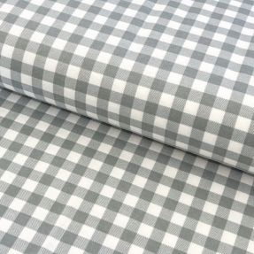 Bombažna tkanina flanel Check sage