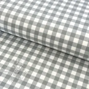 Bombažna tkanina FLANNEL Check sage