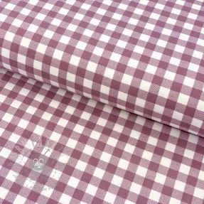 Bombažna tkanina FLANNEL Check mauve
