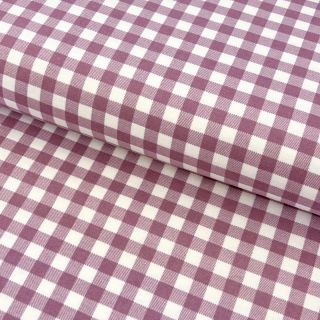 Bombažna tkanina flanel Check mauve