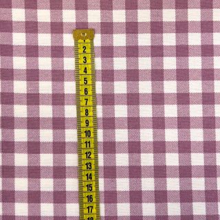 Bombažna tkanina flanel Check mauve
