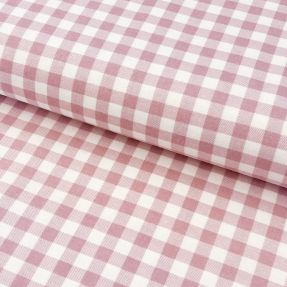 Bombažna tkanina flanel Check light pink