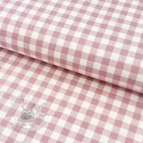 Bombažna tkanina FLANNEL Check light pink