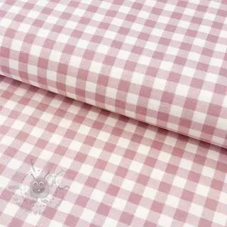 Bombažna tkanina FLANNEL Check light pink