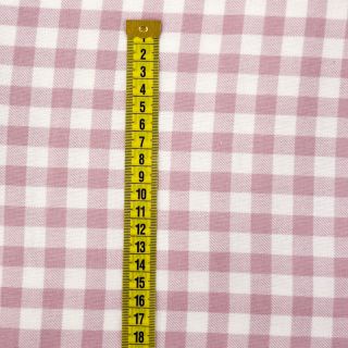 Bavlnená látka FLANNEL Check light pink