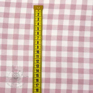 Bombažna tkanina FLANNEL Check light pink