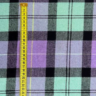 Viscose Scottish Check YARN DYED BRUSHED purple