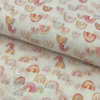 Dvoslojna gaza/muslin Magic rainbows digital print