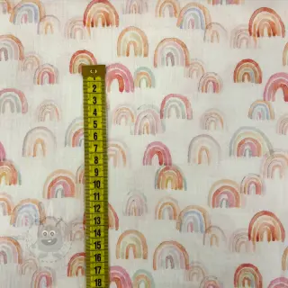 Dvoslojna gaza/muslin Magic rainbows digital print