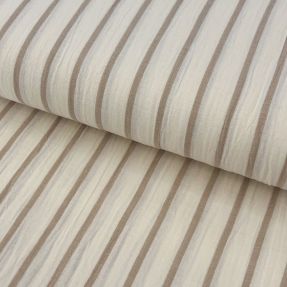 Dvojitá gázovina/mušelín YARN DYED Thin strip beige