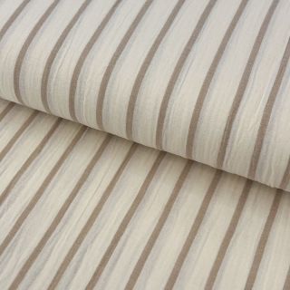 Dvoslojna gaza/muslin YARN DYED Thin strip beige