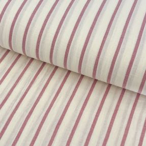 Dvoslojna gaza/muslin YARN DYED Thin strip mauve