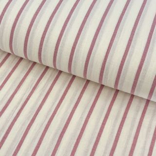 Dvoslojna gaza/muslin YARN DYED Thin strip mauve