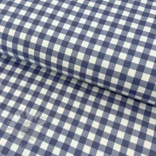 Bombažna tkanina FLANNEL Check blue