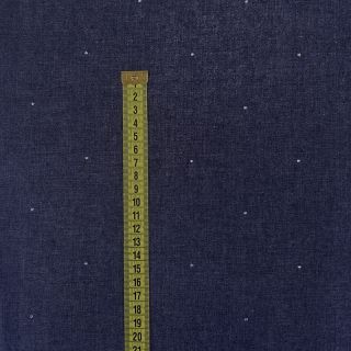 Bombažna tkanina JEANS Studs dark blue