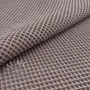 Bombažni vafel tkanja taupe