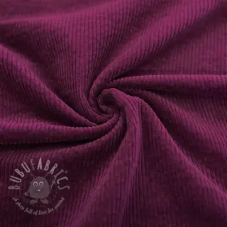 Žamet 6W WASHED STRETCH aubergine