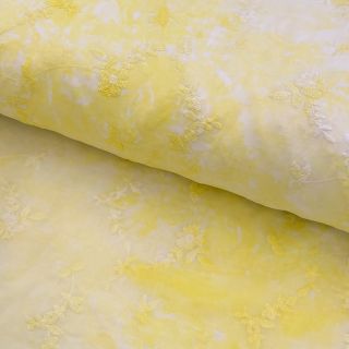 Bombažna tkanina EMBROIDERY Tie-Dye yellow