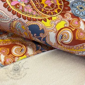 Umetno krzno Paisley digital print
