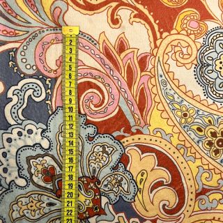 Umetno krzno Paisley digital print
