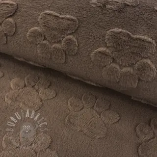 Flis Paw prints brown