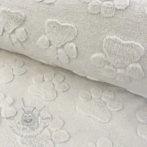 Flis Paw prints ecru