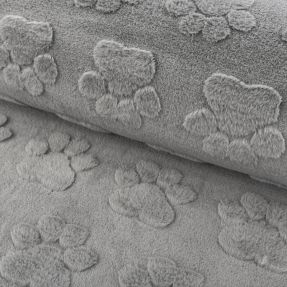 Flis Paw prints grey