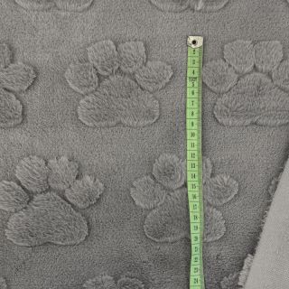 Flis Paw prints grey