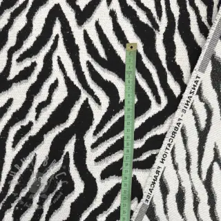 Dekorativno blago jacquard Tanzanie noir blanc