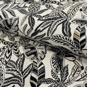 Dekorativno blago jacquard Fortuna blanc