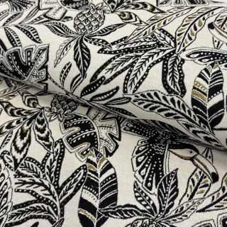 Dekorativna tkanina jacquard Fortuna blanc