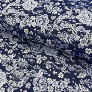 Dekorativno blago jacquard Draco indigo