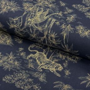 Bombažna tkanina Acajou indigo PERCALE
