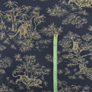 Bombažna tkanina Acajou indigo PERCALE