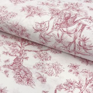 Bombažna tkanina Acajou rouge PERCALE