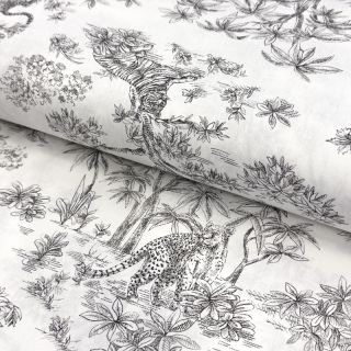 Bombažna tkanina Acajou graphite PERCALE