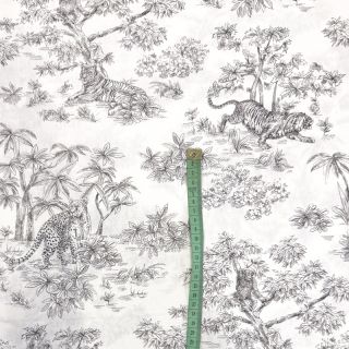 Bombažna tkanina Acajou graphite PERCALE
