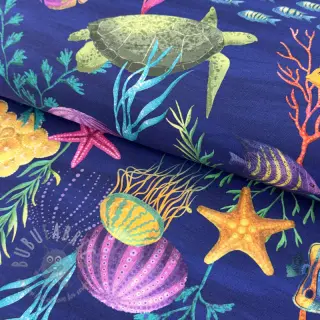Dekorativno blago premium Underwater sea life digital print