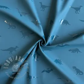 Blago za dežni plašč Dinosaurs blue