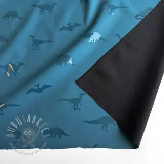 Blago za dežni plašč Dinosaurs blue