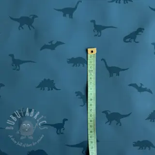 Blago za dežni plašč Dinosaurs blue