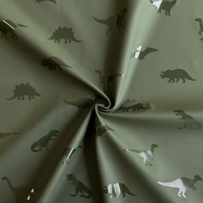 Blago za dežni plašč Dinosaurs dark green