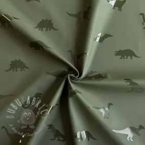 Blago za dežni plašč Dinosaurs dark green