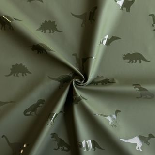 Blago za dežni plašč Dinosaurs dark green