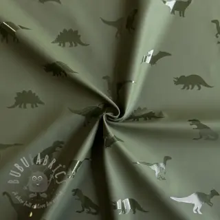 Blago za dežni plašč Dinosaurs dark green