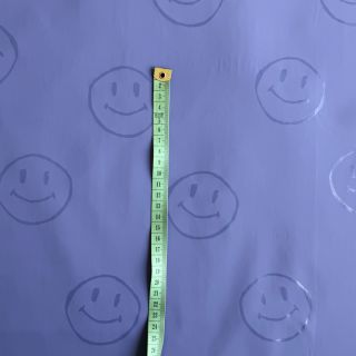 Blago za dežni plašč Happy faces purple