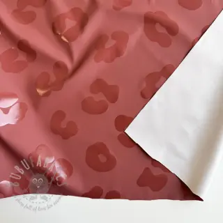 Blago za dežni plašč Animal skin bordeaux